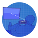 Play Star Fox Zero this way. Recline. Brace the controller or a hand that is holding the controller partially against your leg so that you don’t accidentally tilt it and can easily re-center it by feel. Prop it up high enough so you can see both displays at once. (Schematic by Sam Woolley)